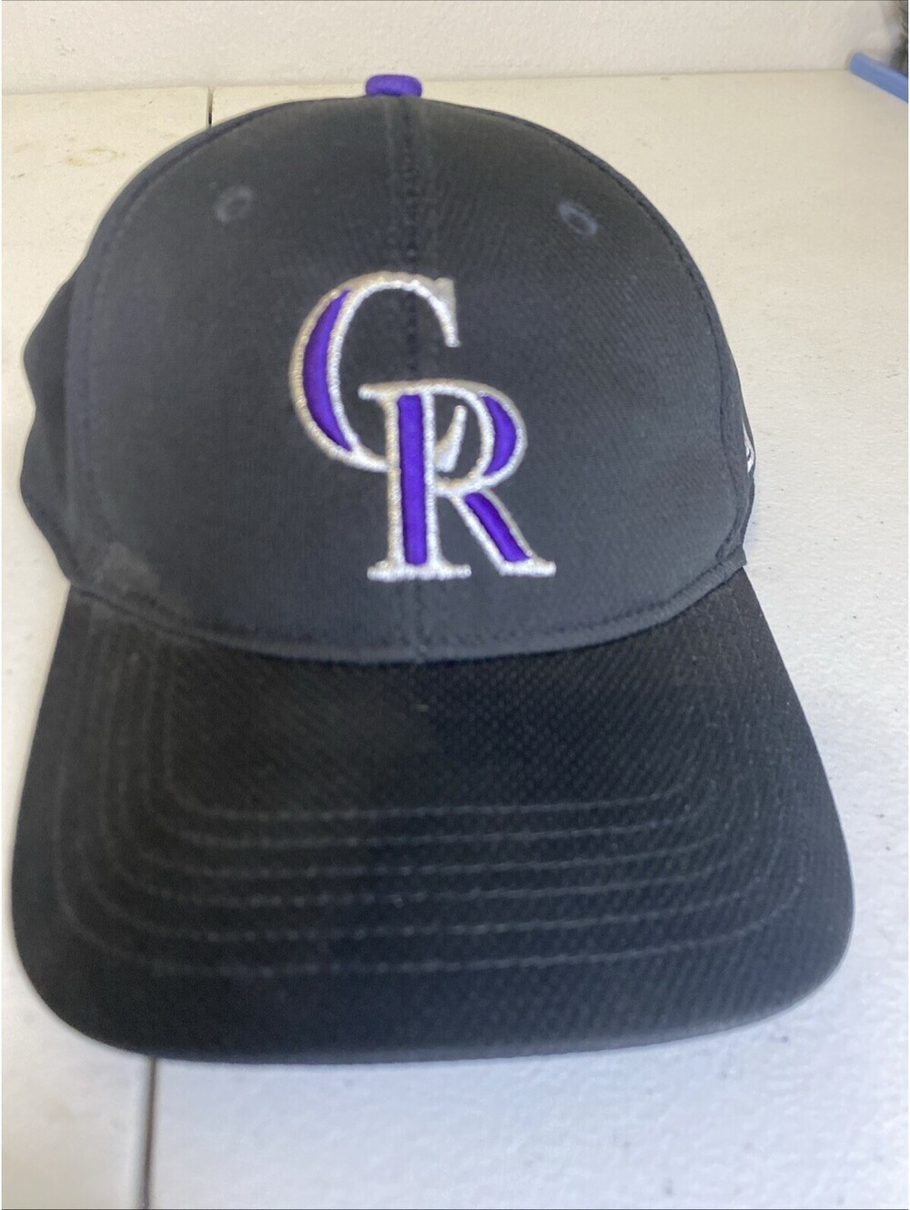 Colorado Rockies MLB Core Fitted Replica Black Baseball Hat Cap One Size All